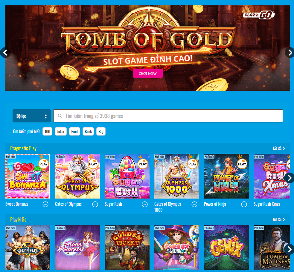 Một lựa chọn khổng lồ các trò chơi slot dành cho bất kỳ người chơi Happy Luke nào tại Việt Nam