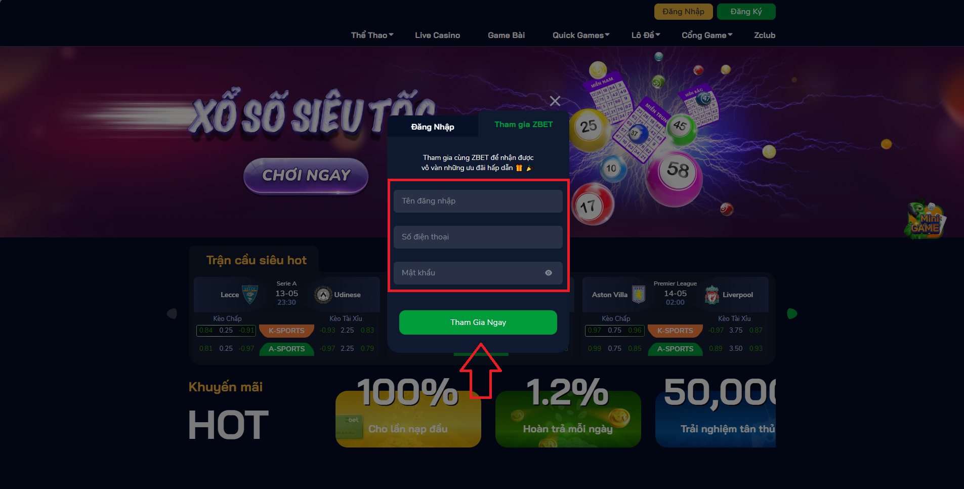 Đăng ký từng bước tại nhà cái ZBet nổi tiếng